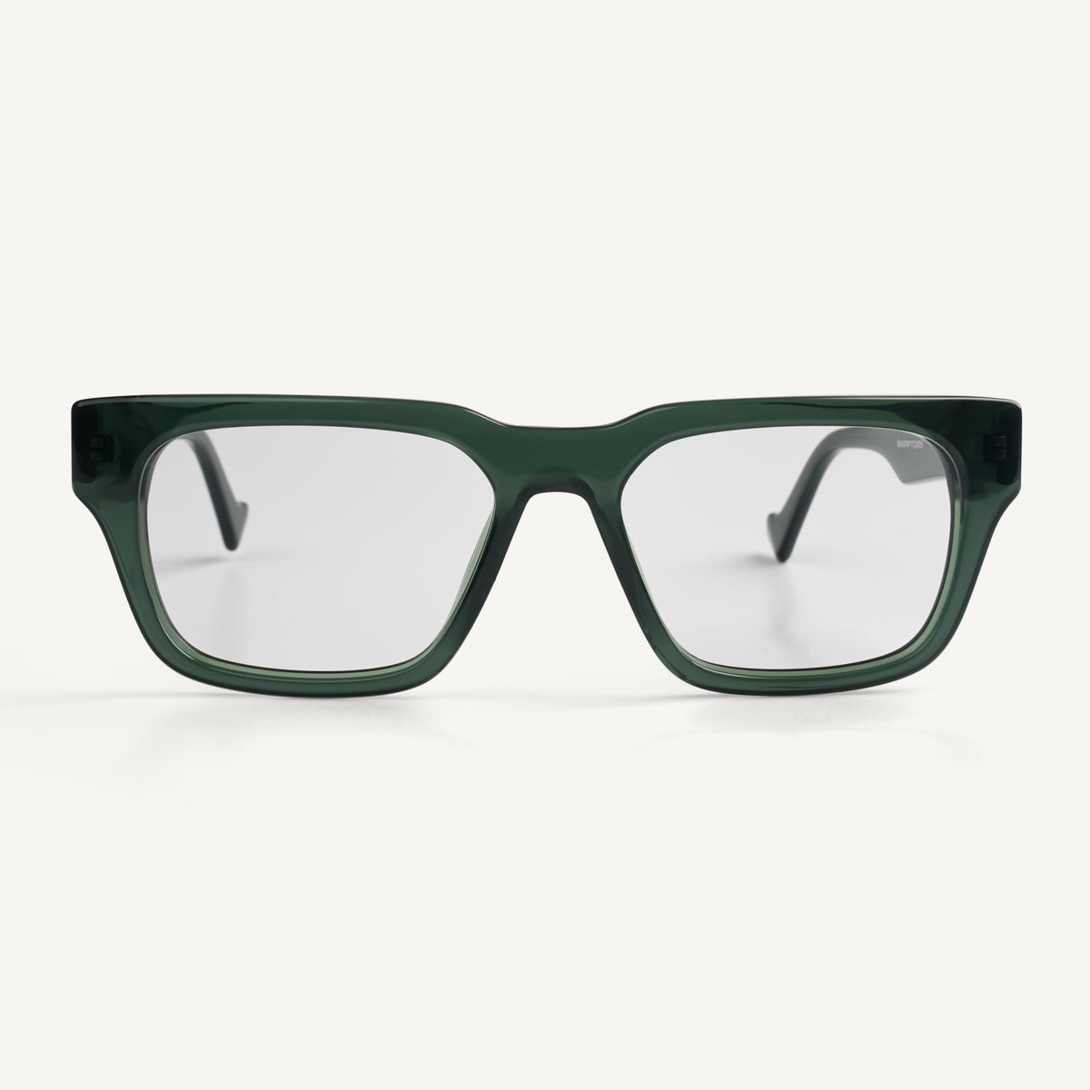 Thea Crest Olive Green Glasses - Clear Lens Acetate | RAPPTORS